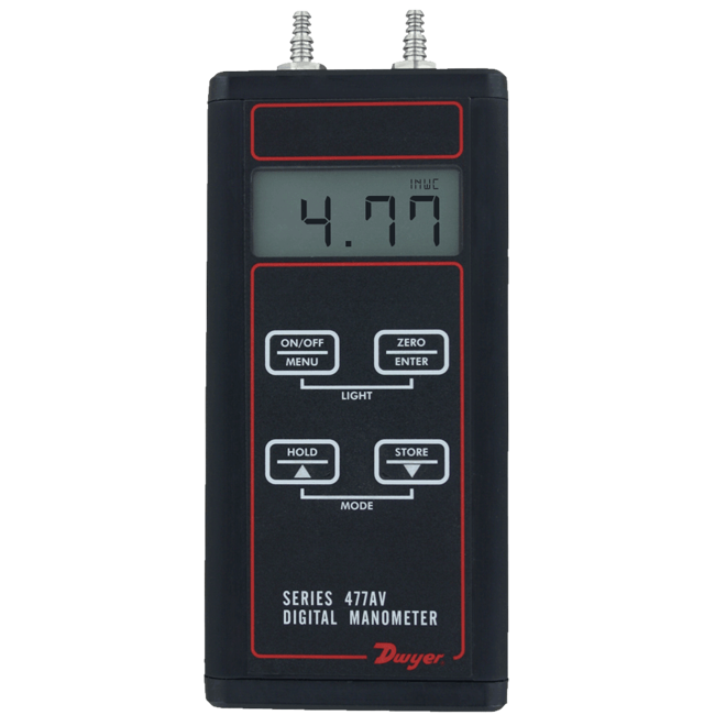 Dwyer Handheld Digital Manometer, Series 477AV